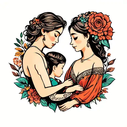 Wife Husband Children Symbolic Representation