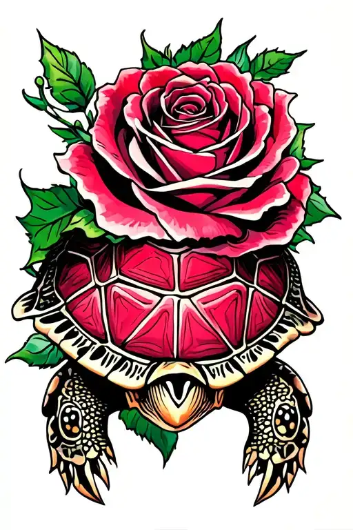 Turtle And Rose