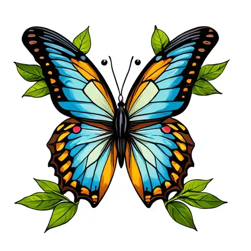 Butterfly Olive Branch