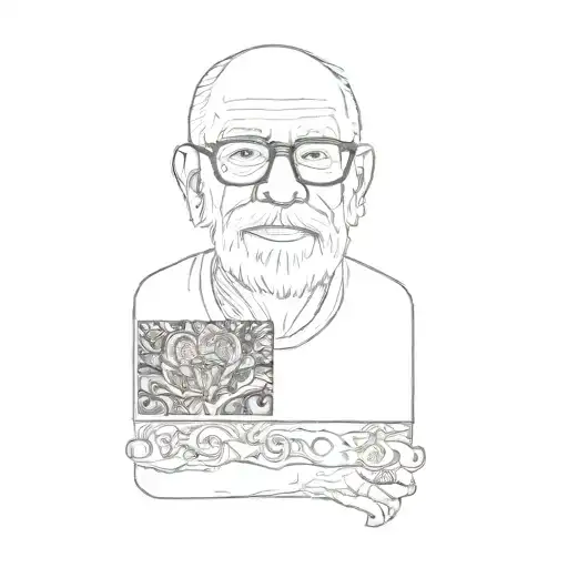 An Old Man With A Beard And Glasses
