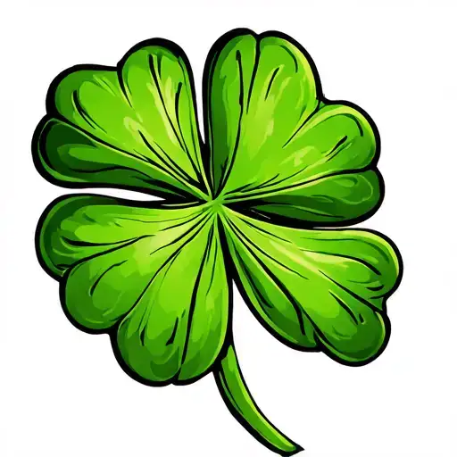 Clover With 4 Leafs Clover