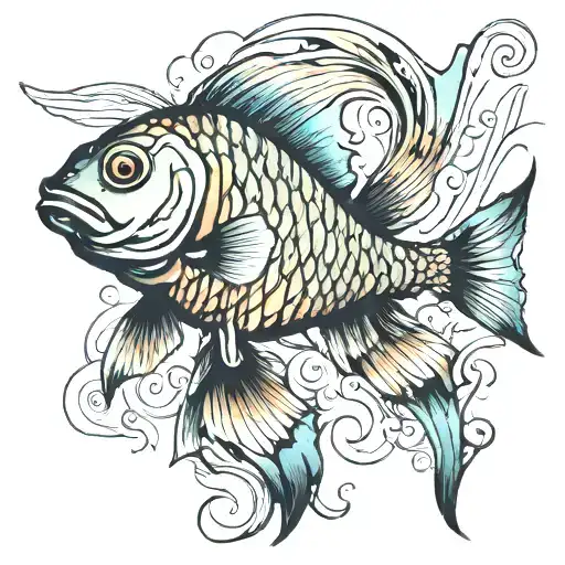 Platty Fish Swimming