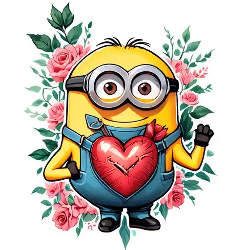 Kevin Minion Heart