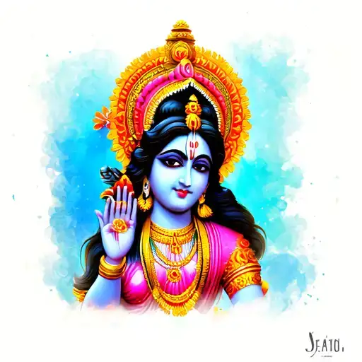 Krishna With Words Stay