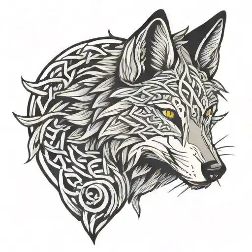 Celtic Knot Wolf