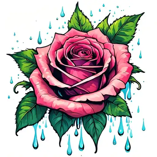 Rain And Rose