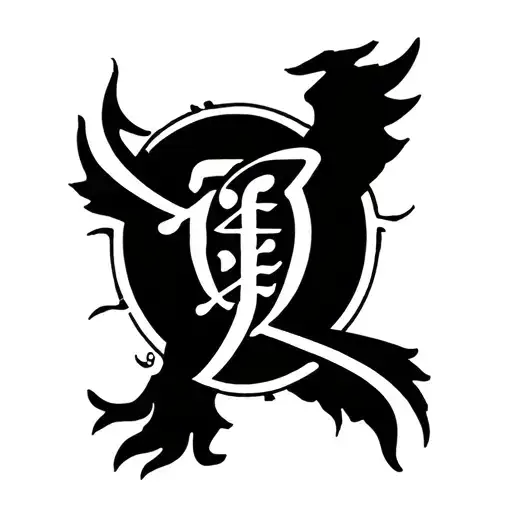 Final Fantasy 7 Logo Intertwined