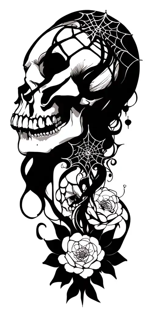 Skulls Webs Cosses For A Female