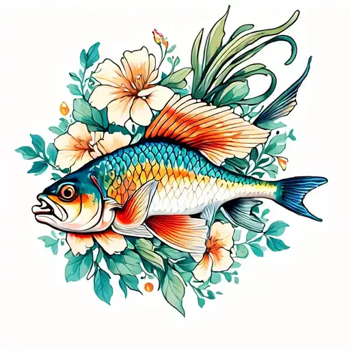 Fish And Flowers