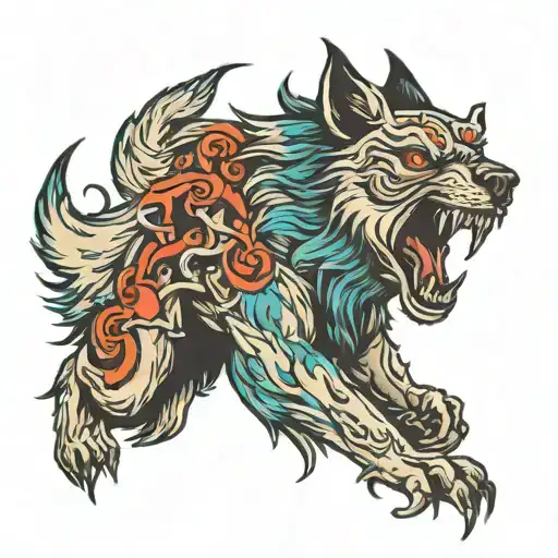 Pagan Werewolf Howling
