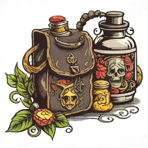 Drugbag And Money Bag