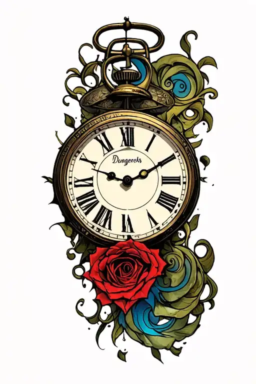 A Dangerous Life With An Clock Face