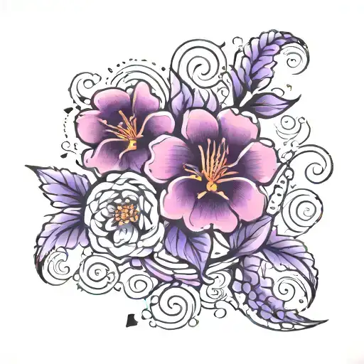 Flowers Purple Trail Leading