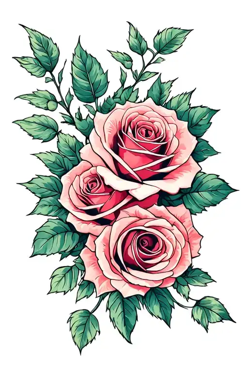 Roses Growing Together Sleeve