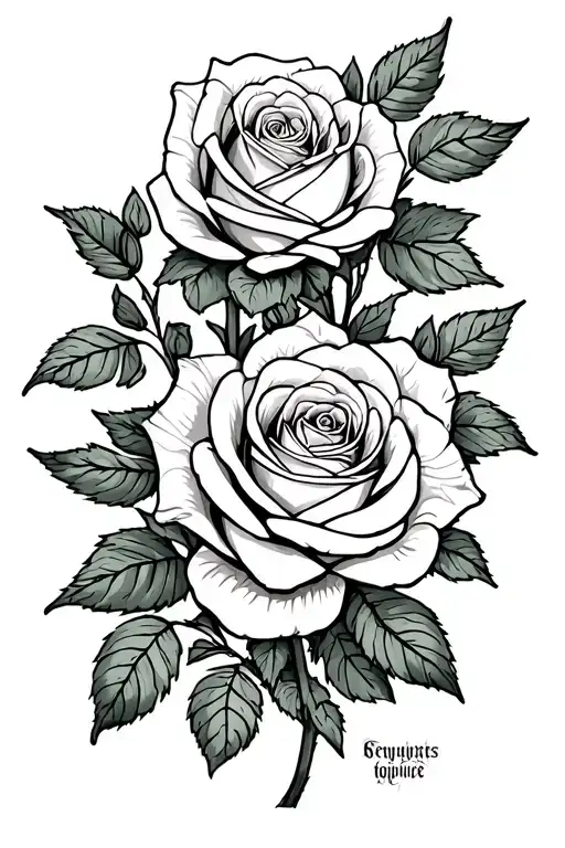Roses Growing Together Sleeve