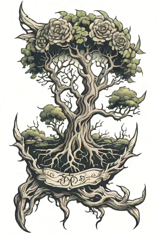 Torn Skin And Tree Of Life