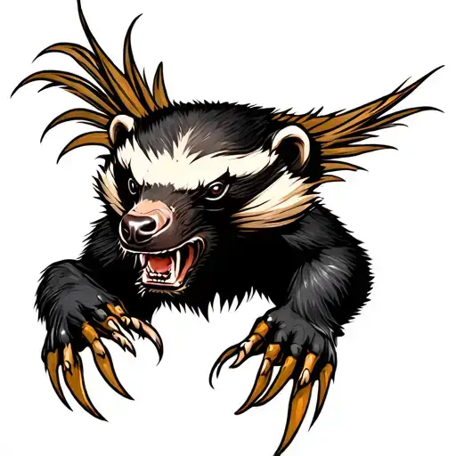 Angry Honey Badger