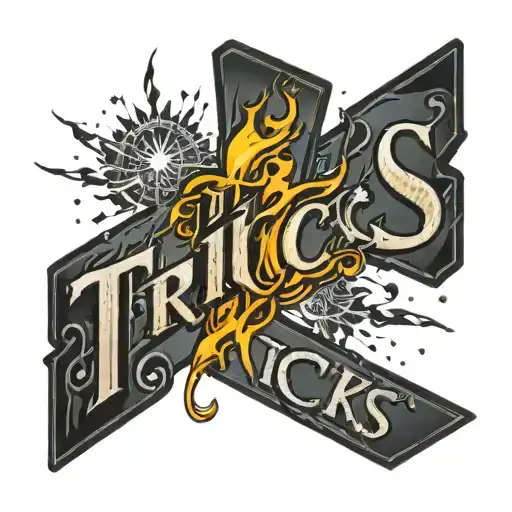 The Word Tricks With Sparks Flying Off It