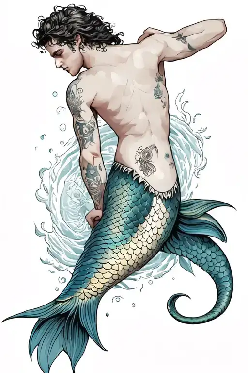 Merman Playing