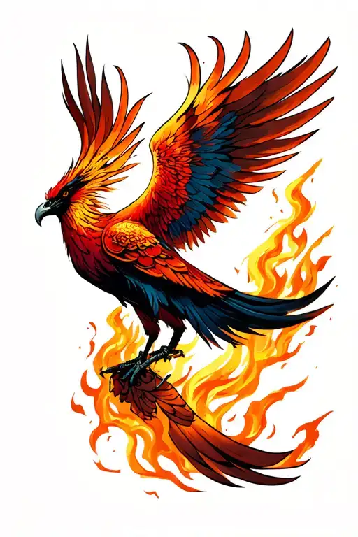 Phoenix Rising From The Ashes