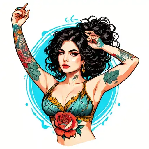 Confident Woman Posing