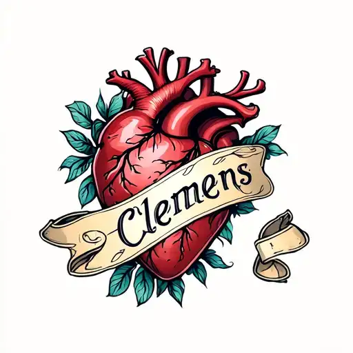 Heart With The Name Clemens