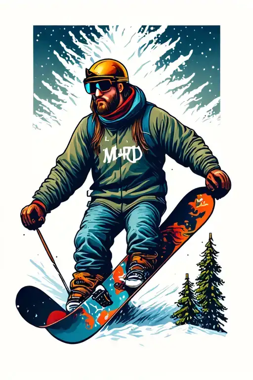 Mountains And Snowboard Season