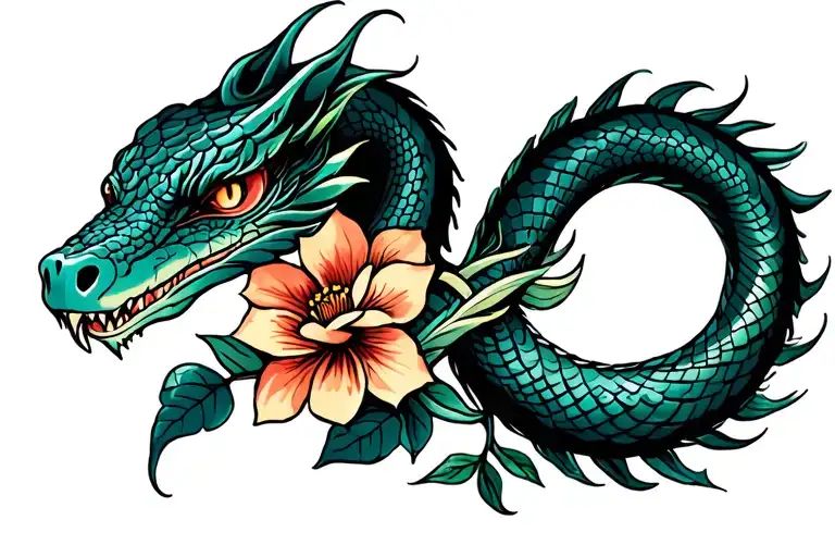 Cobra Tribal And Floral