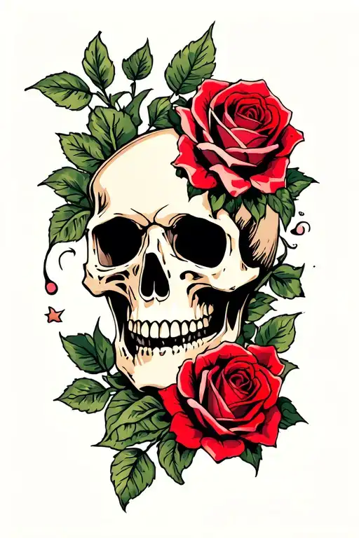 Skull And Roses
