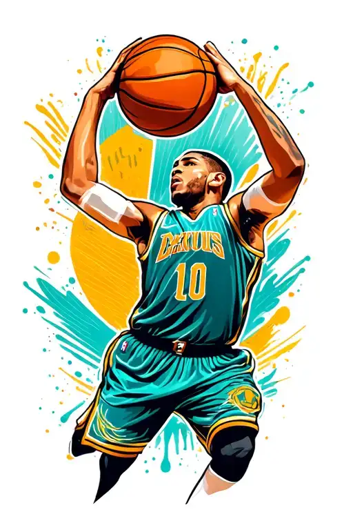 Basketball Player Shooting