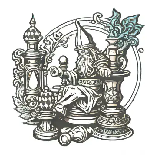 Wizard King Chess Piece