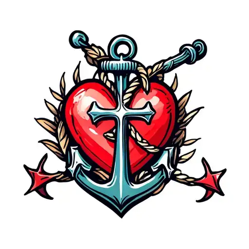 Anchor Cross Heart