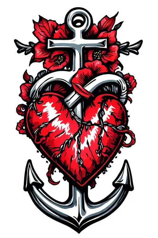 Anchor Cross Heart