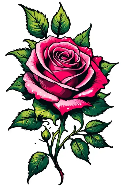 A Single Bleeding Rose