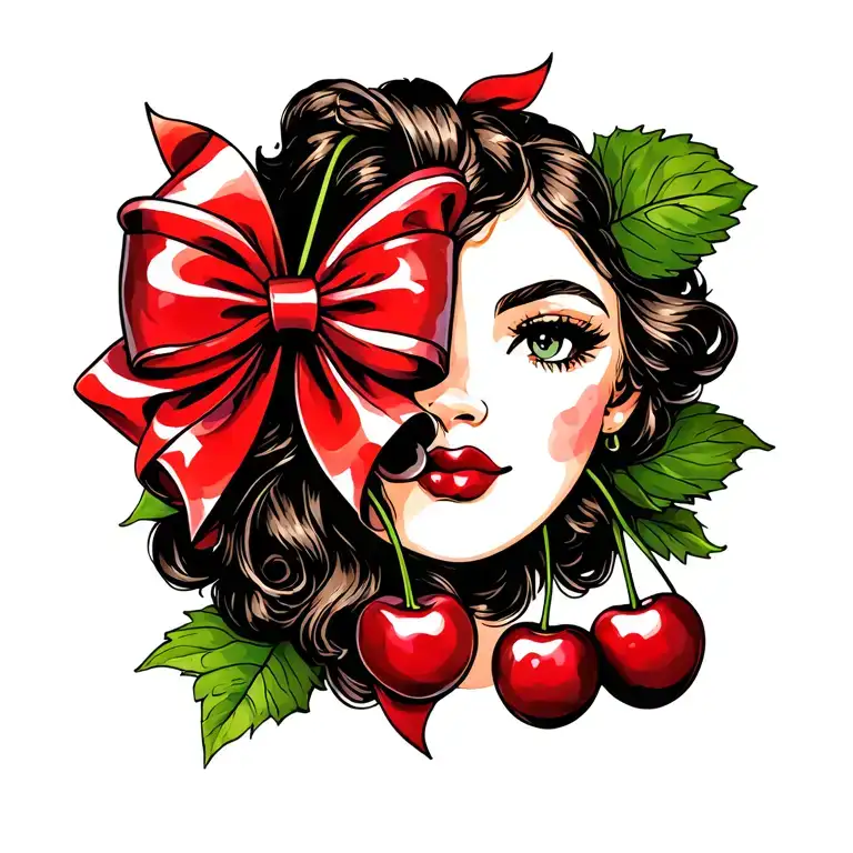 Bow With Cherries