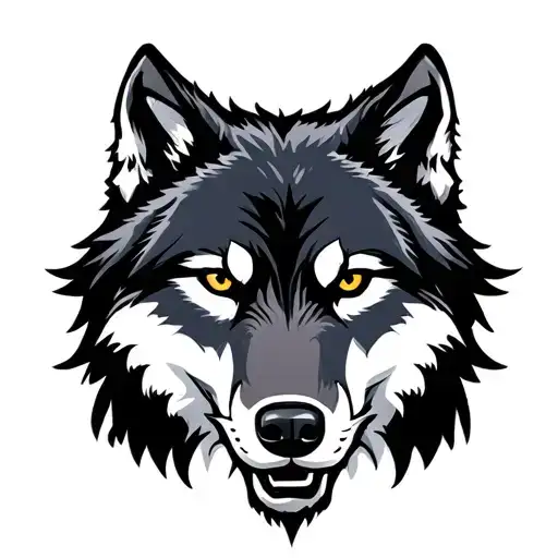 A Tattoo Of A Fierce Wolf