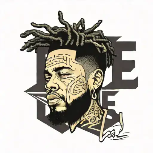 J Cole Love Yourz Vertical Text