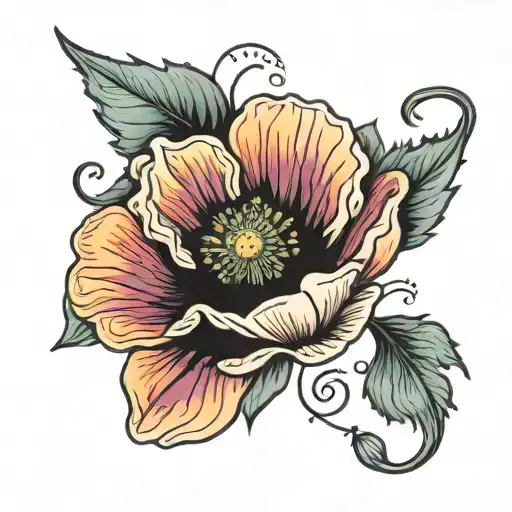 Colorful Poppy Flower