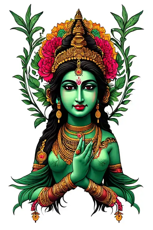 Maa Kali And Green Tara Combine Back