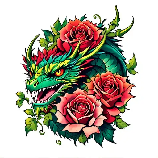 Roses And Dragons Arm