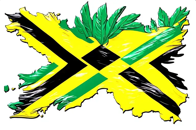 Jamaica Flag Jamaica Map
