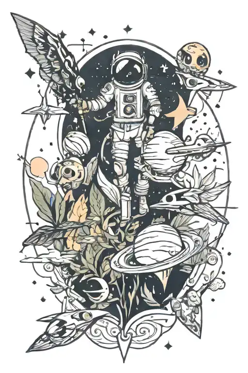 Nature And Space Themed