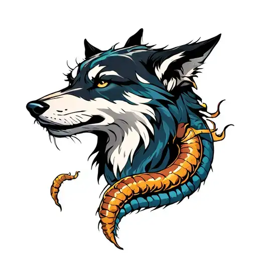 The Fenris Wolf And The Midgard Worm