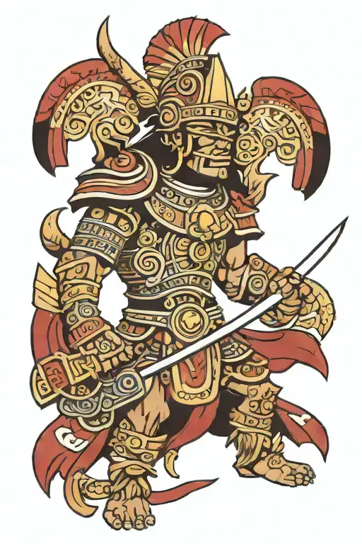 Inca Warrior Wielding