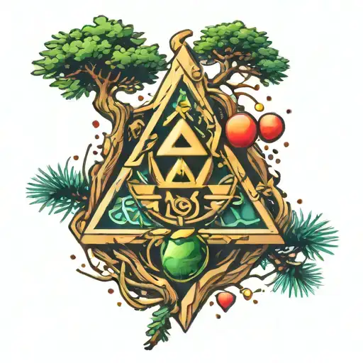 Zelda Spiritual Stone Pine Tree
