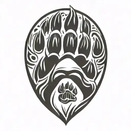 Bear Paw Print