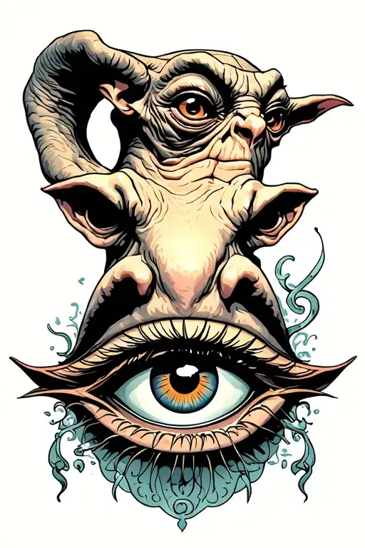 Gollum All Seeing Eye Below It