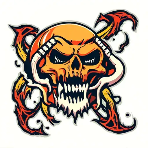 Gnarliest Nightmare Football Logo