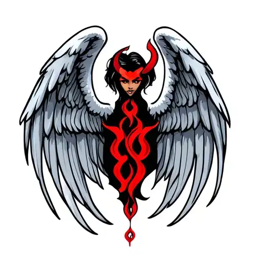 Angel And Devil Wings