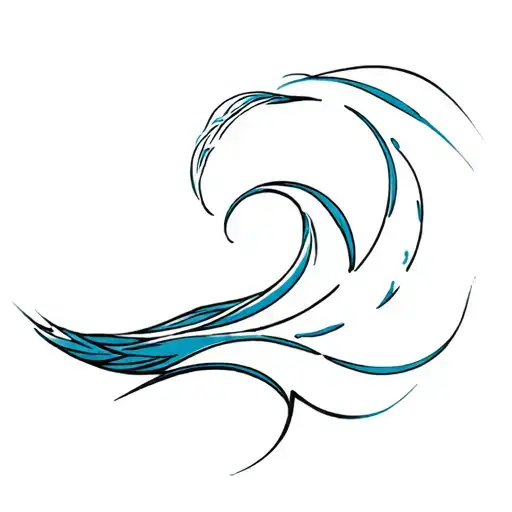 Filler Wave Patterns Half Sleeve